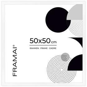 Biała ramka na zdjęcia HEN 1 50x50 cm