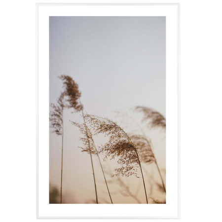 Biała ramka aluminiowa QAL 62x93 cm