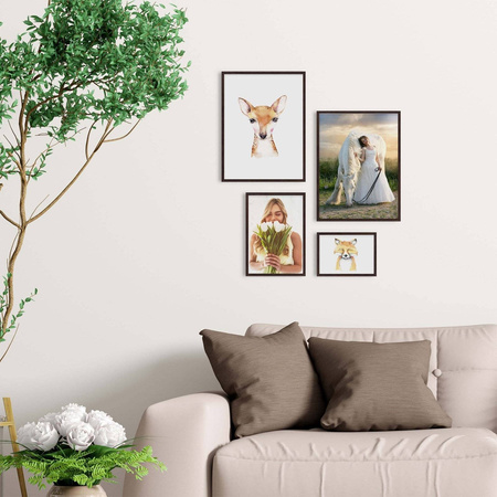 Zestaw brązowych ramek galeria Pinia 4 GF0008