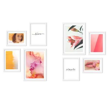 Zestaw ramek PINIA 1 GF0043 - galeria ramek na 8 zdjęć