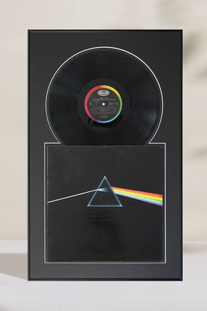 Czarna ramka na płytę winylową 42x68 cm