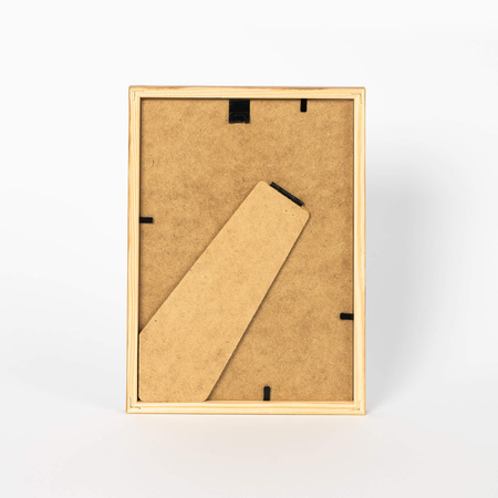 Pakiet 5 szt. złotych ramek drewnianych na zdjęcia PINIA Z 15x21 cm