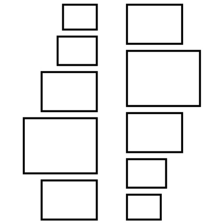 Zestaw ramek PINIA 3 GF0039 - galeria ramek na 10 zdjęć