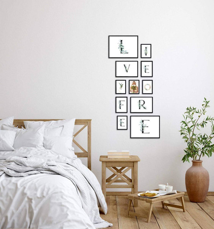 Zestaw czarnych ramek galeria PRESTO 2 GF0005