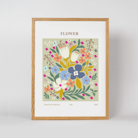 Pakiet 5 szt. ramek drewnianych na zdjęcia kolor dębowy PINIA 00 30x40 cm