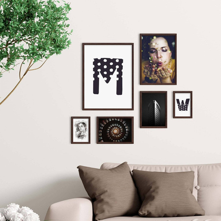 Zestaw brązowych ramek galeria 44 GF0010