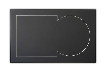 Czarna ramka na płytę winylową 42x68 cm