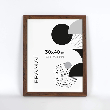 Brązowa ramka na zdjęcia HEN 4 30x40 cm
