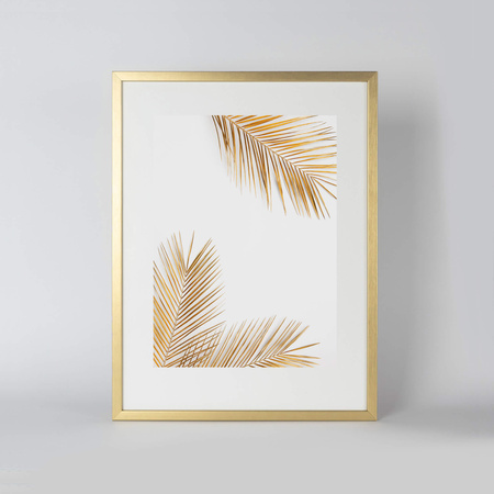 Pakiet 5 szt. złotych ramek drewnianych na zdjęcia PINIA Z 30x40 cm