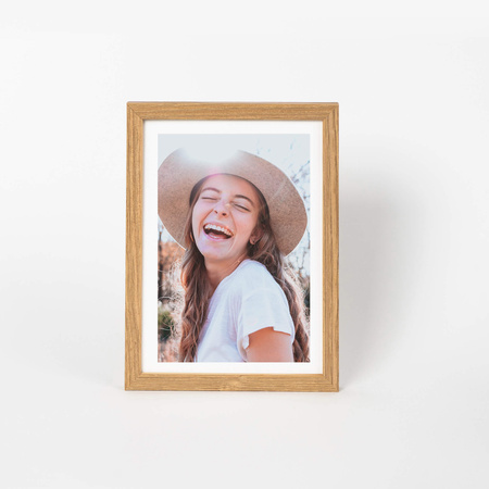 Pakiet 5 szt. ramek drewnianych na zdjęcia kolor dębowy PINIA 00 13x18 cm