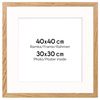Brązowa ramka na zdjęcia HEN PASS 01 40x40 cm z passe partout (30x30)