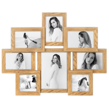 Multirama MULTI HEN 01 ramka na zdjęcia na 8 zdjęć - kolor dębowy