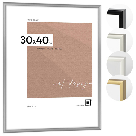 Srebrna ramka aluminiowa na zdjęcia Royall 30x40 cm