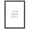 Ramka czarna drewniana 25x38 cm DRWA 2