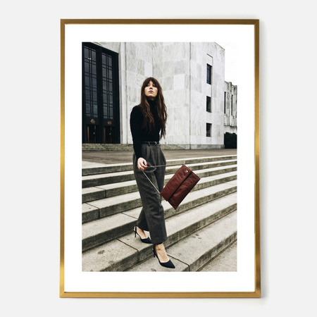 Złota ramka na zdjęcieKEA Z 50x70 cm