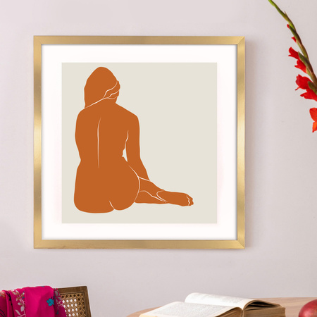 Złota ramka na zdjęcia HEN Z 50x50 cm