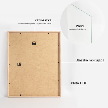 Ramka dębowa na zdjęcia OAK 40x50 cm