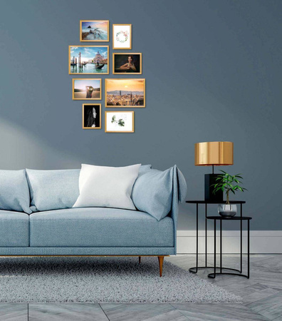 Zestaw złotych ramek galeria PRESTO Z GF0007