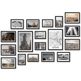 Zestaw czarnych ramek galeria Pinia 2 GF0006