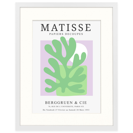 Biała ramka na zdjęcia HEN PASS 1 40x50 cm z passe partout (30x40)