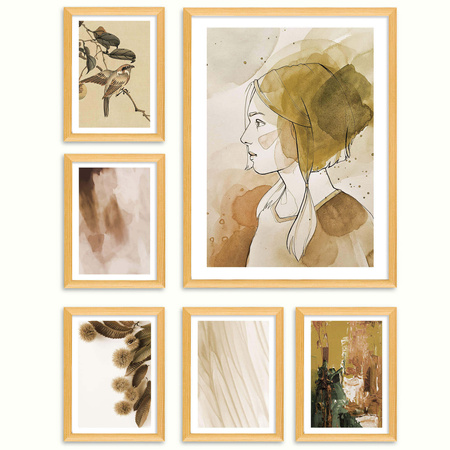 Zestaw naturalnych ramek galeria HIT 0 GF0002