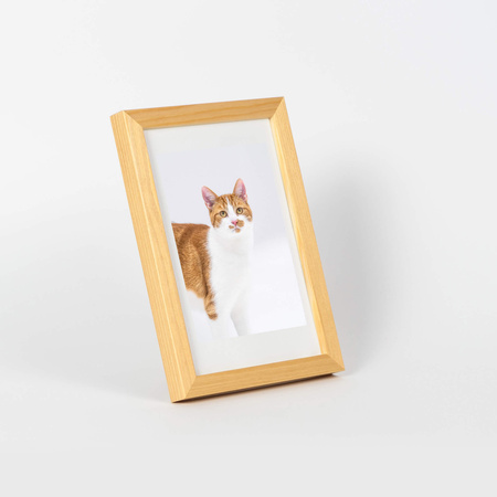 Naturalna ramka drewniana na zdjęcia PINIA 0 10x15 cm