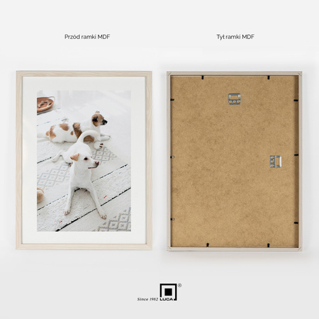 Pakiet 3 szt. beżowo-białych ramek na zdjęcia FDM M5 30x40 cm