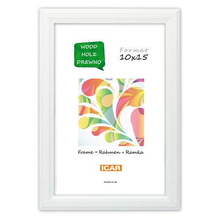 Biała ramka drewniana na zdjęcia DRWA 1 13x18 cm