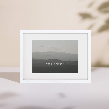 Biała ramka z passe patrout na zdjęcia EXPO 1 30x40 cm (21x30 cm)