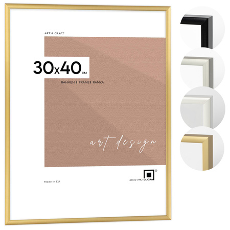 Złota ramka aluminiowa na zdjęcia Royall 30x40 cm