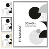 Srebrna ramka aluminiowa QAL 30x40 cm
