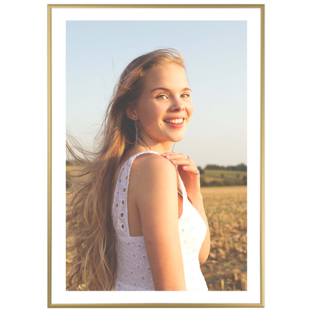 Złota ramka aluminiowa na zdjęcia Royall 50x70 cm