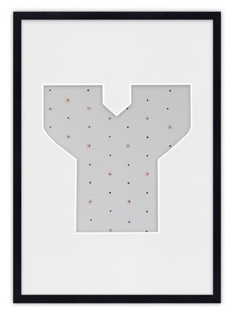 Ramka na zdjęcia LITERKA "Y" 21x30 cm czarna z białym passe partout