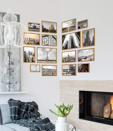 Zestaw brązowych ramek - galeria HIT 33 GF0009 - CORNER