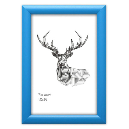 Niebieska ramka drewniana na zdjęcia EKO 15 30x40 cm