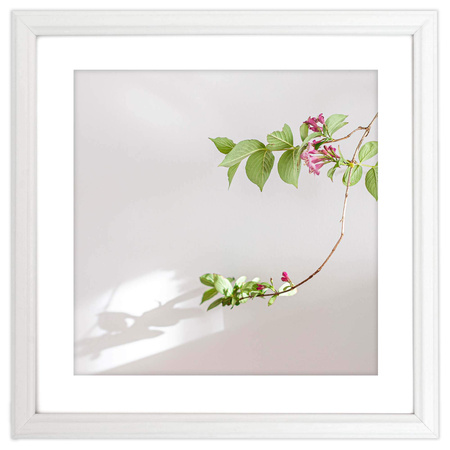 Biała ramka drewniana na zdjęcia DRWA 1 15x15 cm