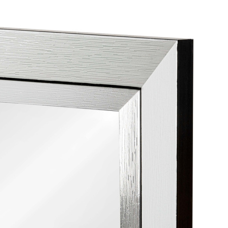 Lustro w srebrnej ramie LUCA LU-2255