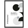 Czarna ramka aluminiowa QAL 21x29,7 cm