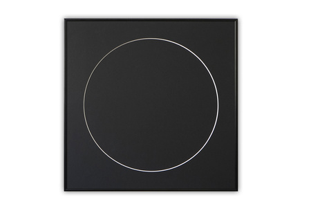 Czarna ramka na płytę winylową o rozmiarze 40x40 cm