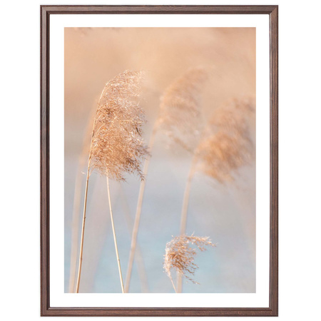 Ciemnobrązowa ramka drewniana DRWA 44 40x50 cm