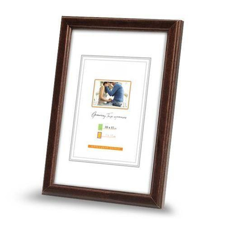 Ciemnobrązowa ramka drewniana DRWA 44 13x18 cm