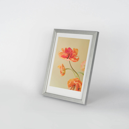 Srebrna ramka drewniana na zdjęcia PINIA S 15x21 cm