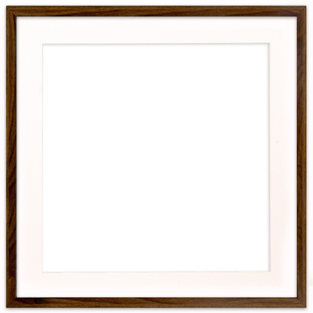 Brązowa ramka na zdjęcia HEN PASS 4 50x50 cm z passe partout (40x40 cm)