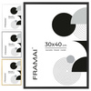 Czarna ramka aluminiowa QAL 30x40 cm