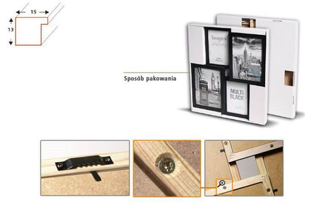 Multirama MULTI BLACK 44 ramka na zdjęcia