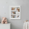 Foto Galeria 30x40 cm kolor biały Ramka na 5 zdjęcia 10x15 cm z Passe Partout