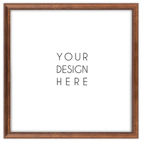 Brązowa ramka drewniana DRWA 4 10x10 cm