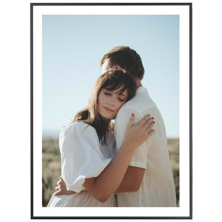 Czarna ramka aluminiowa na zdjęcia Royall 60x80 cm