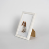 Pakiet 5 szt. białych ramek drewnianych na zdjęcia PINIA 1 10x15 cm