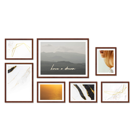 Zestaw ramek PINIA 3 GF0023 - galeria ramek na 7 zdjęć